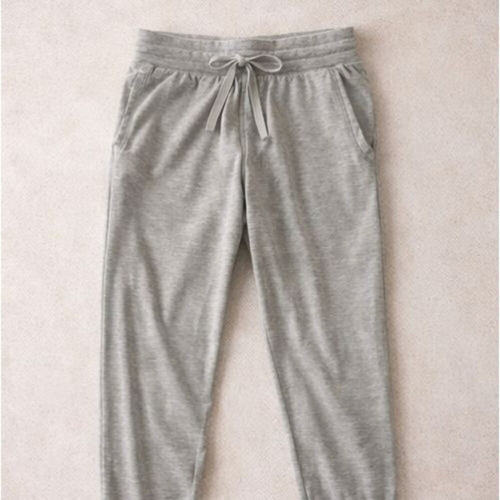 Fabletics Luxe Terry Jogger Pants Size Medium Women’s Gray Lounge Comfy Pockets